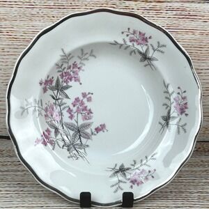Favolina‎ Karolina Jarolina Poland 3879 Soup Bowl Silver Scalloped Floral 2